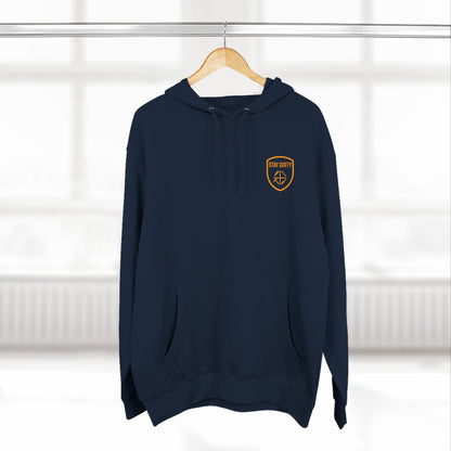 "Clean" Stay Dirty Hoodie Navy and Orange