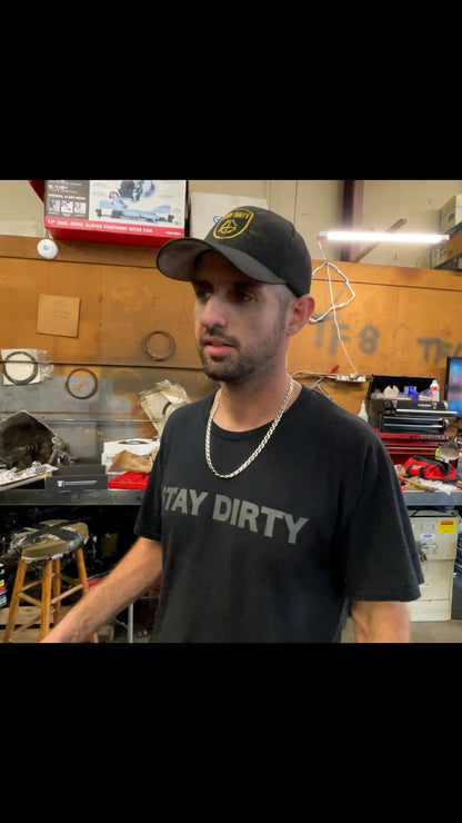 Stay Dirty T-Shirt Mechanic Black And Grey